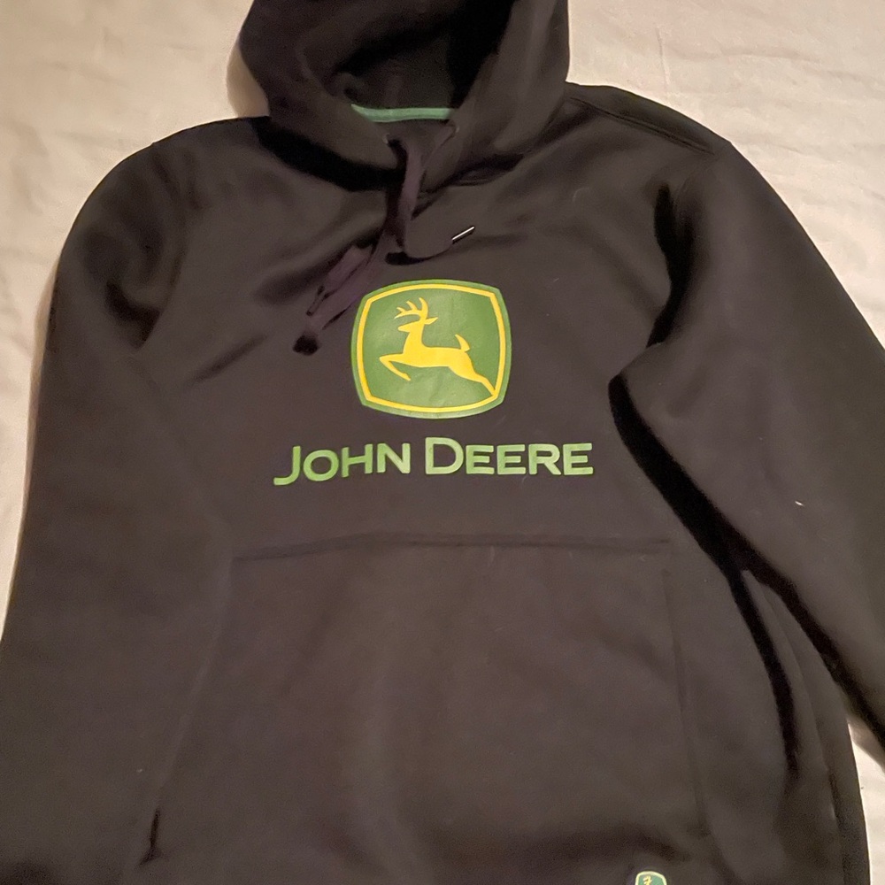 John Deere Black Hoodie